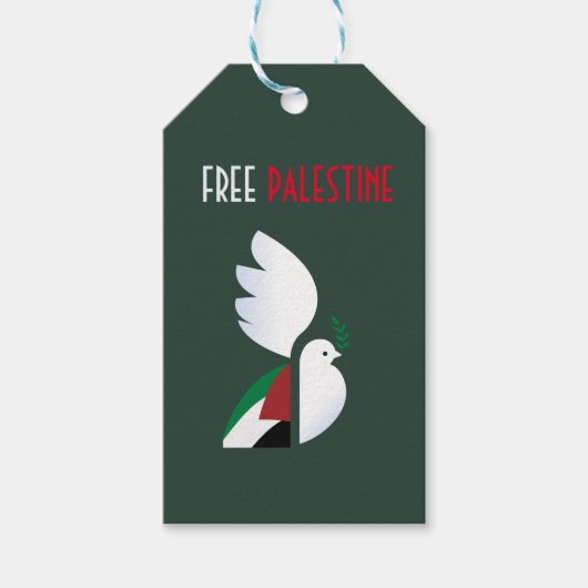 Free Palestine Gift Labels – Solidariteit & Bewust Cadeaulabel (Voorkant)