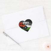 Free Palestine Heart Stickers (Envelop)