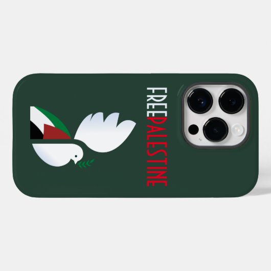 Free Palestine iPhone Case – Politieke verklaring (Achterkant (horizontaal))
