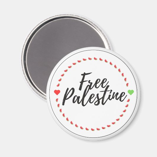 Free Palestine Magnet (Recto/Verso)