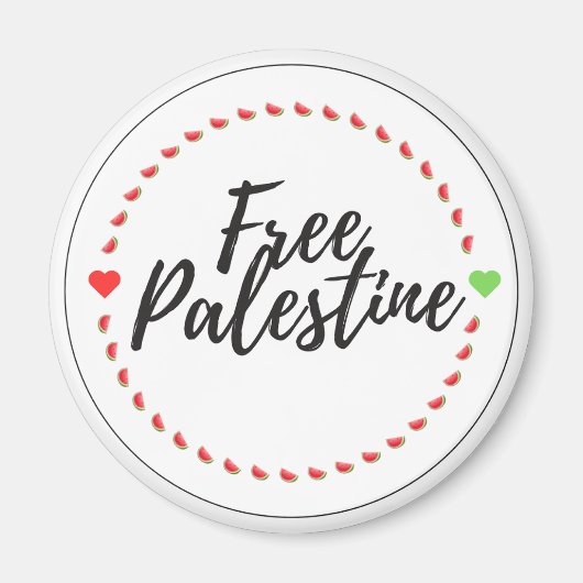 Free Palestine Magnet (Devant)