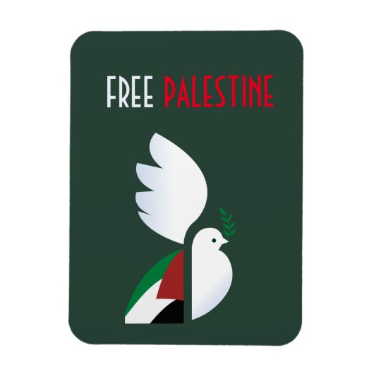 Free Palestine Magnet – Politiek bewustzijn Magneet (Verticaal)