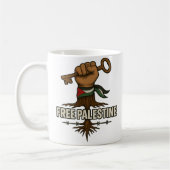 Free Palestine Mug  Support Palestinian Solidarity (Gauche)