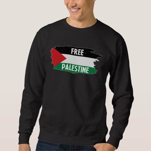 Free Palestine  Palestine national flag Trui (Voorkant)
