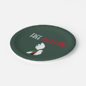 Free Palestine Paper Borden – Solidariteitstablewa Papieren Bordje (Gekanteld)