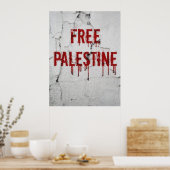 Free Palestine - Poster peint (Cuisine)