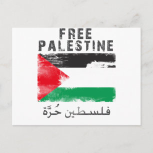 Free Palestine shirt Briefkaart