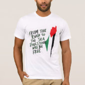 Free Palestine T-Shirt – From the River to the Sea (Devant)