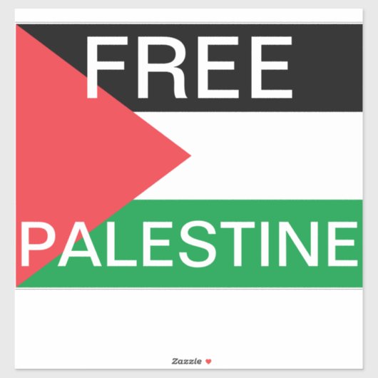 Free Palestine Vinyl Sticker (Vel)