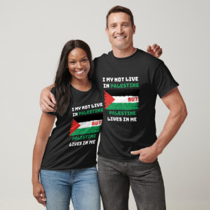 Free Palestine vlag leeft in Me.t-shirt T-shirt