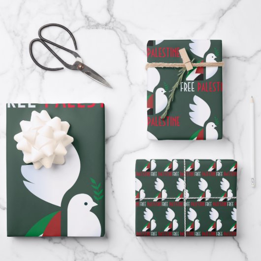 Free Palestine Wrapping Paper Sheets – Solidaritei (Voorkant)