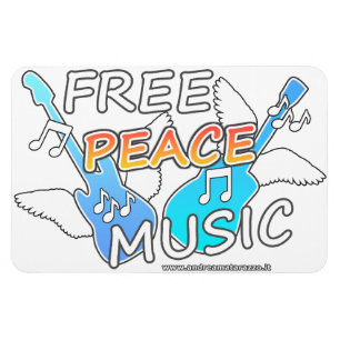 Free Peace Music Magneet