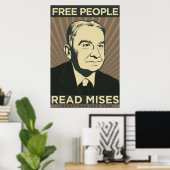Free People Read Mises Poster (Bureau à domicile)