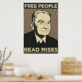 Free People Read Mises Poster (Cuisine)