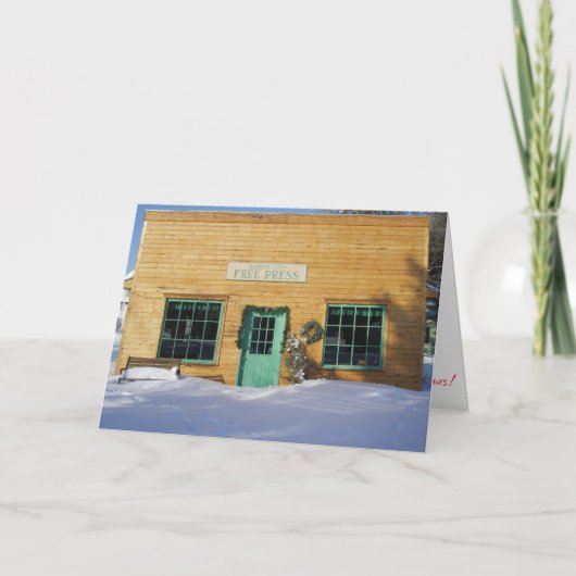 "Free Press" kerstKaart Kaart (Voorkant)