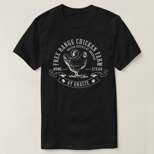 Free Range Chicken Boerderij Simple Trendy Design  T-shirt (Design voorkant)