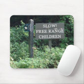 Free Range Children-teken, leuk Muismat (Met muis)