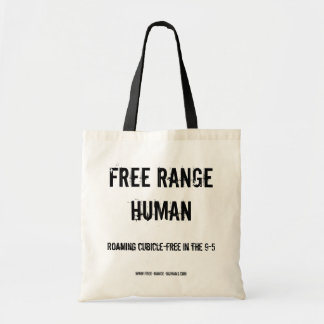 Free Range Human cubicle bag Tote Bag