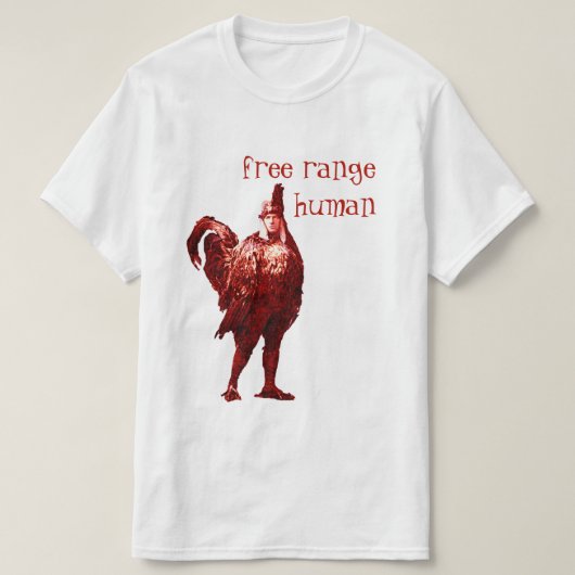 Free Range Human T-shirt (Design voorkant)