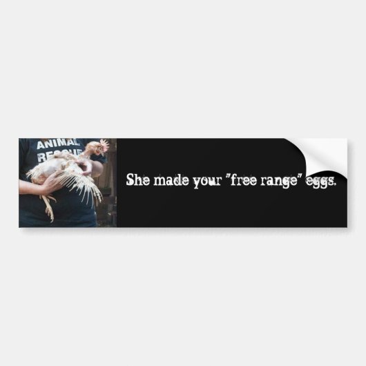 Free Range Myth Bumpersticker (Voorkant)