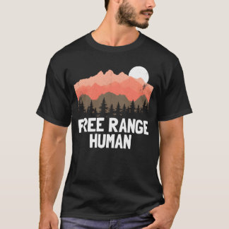 Free Range Woman Outrs Funny Womens Camping boy T-shirt