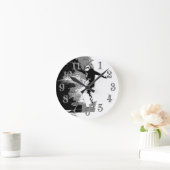 Free-riding - SnowboarderRound Clock Ronde Klok (Huis)