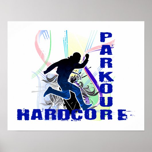 Free Runing Parkour Hardcore Poster (Voorkant)