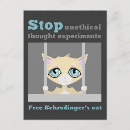 Free Schrodinger's Cat Briefkaart