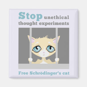 Free Schrodinger's Cat Magneet