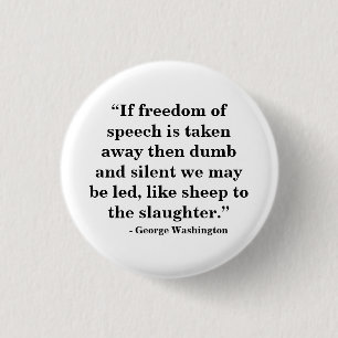 Free Speech Badge - Quote 26 Ronde Button 3,2 Cm