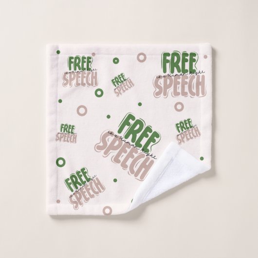 Free Speech Is a Human Right (Gant de toilette)