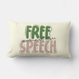 Free Speech Is a Human Right Kussen