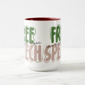 Free Speech Is a Human Right Mug Mok (Midden)