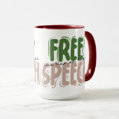 Free Speech Is a Human Right Mug Mok (Voorkant rechts)