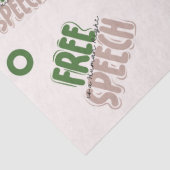 Free Speech Is a Human Right Tissuepapier (Detail)