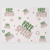 Free Speech Is a Human Right Tissuepapier (Voorkant)