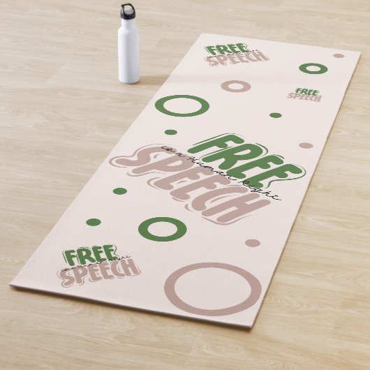 Free Speech Is a Human Right Yogamat (In situ)