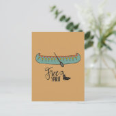 Free Spirit Canoe Briefkaart (Staand voorkant)