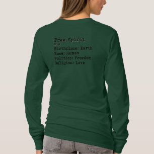 Free Spirit: Crew Neck met lange mouwen T-shirt