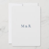 Free Spirit Faire-part de mariage moderne (Dos)