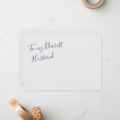 Free Spirit Modern Note Kaart Notitiekaartje (Voorkant / Achterkant in situ)