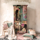 Free Spirit, Whimsical Horse &  Patchwork Tissuepapier