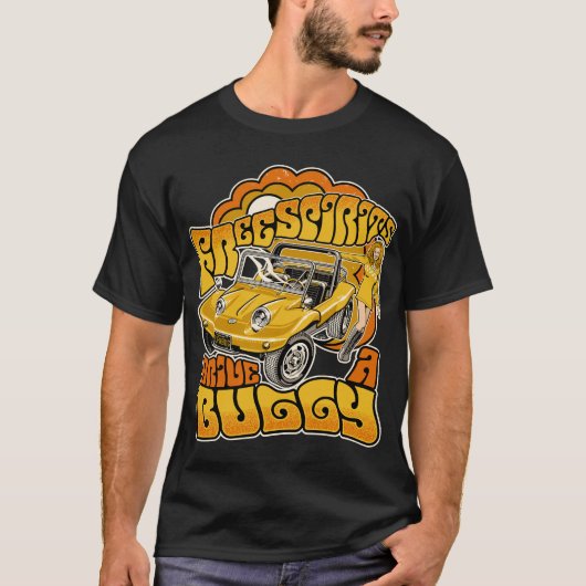 Free Spirits Drive a Buggy - Beach Buggy T-shirt (Voorkant)