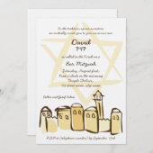 Free Style Jerusalem - Invitation Bar Mitzvah (Devant / Derrière)