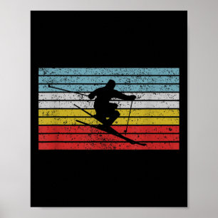  Free-style Ski Sports Design Skier Jumping Poster