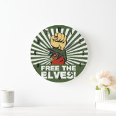 Free the elves! grote klok (Huis)