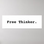Free Thinker. Affiche (Devant)
