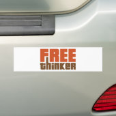 Free Thinker Bumpersticker (Op auto)