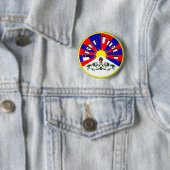 Free Tibet Badge Ronde Button 5,7 Cm (In situ)