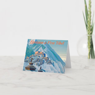 Free Tibet-briefkaart Kaart